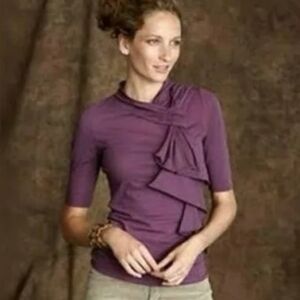 Anthropologie Deletta Ribbon Top